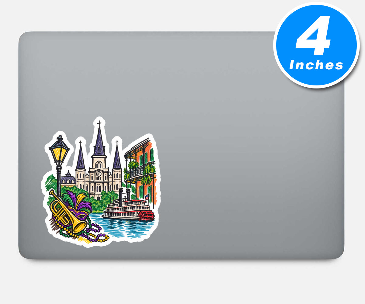 New Orleans Vinyl Stickers