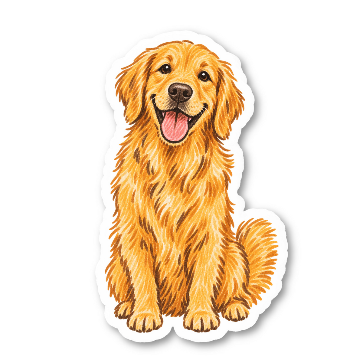 Golden Retriever Stickers Vinyl Sticker