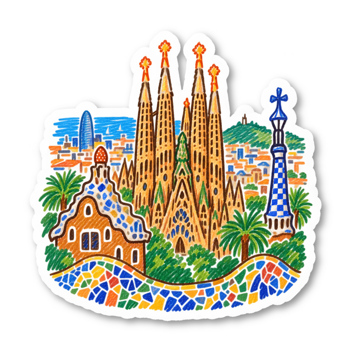 Barcelona Vinyl Sticker