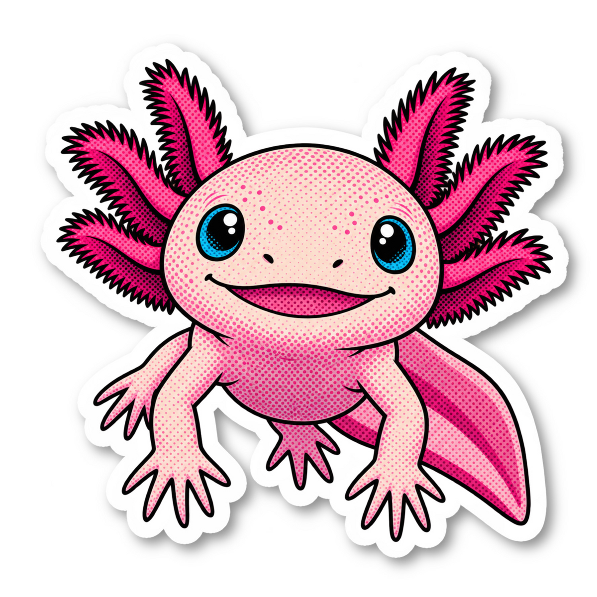 Axolotl Stickers Vinyl Sticker