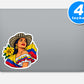 Colombian Pride Stickers Vinyl Stickers