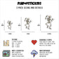 Skeleton Dancing Vinyl Stickers