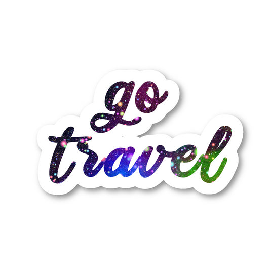 Go Travel Vinyl Sticker
