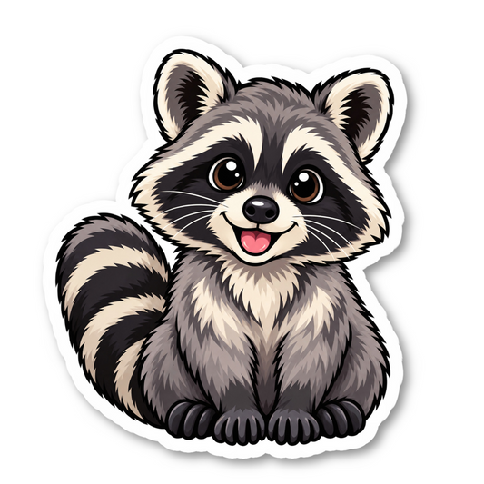 Raccoon Stickers Vinyl Sticker