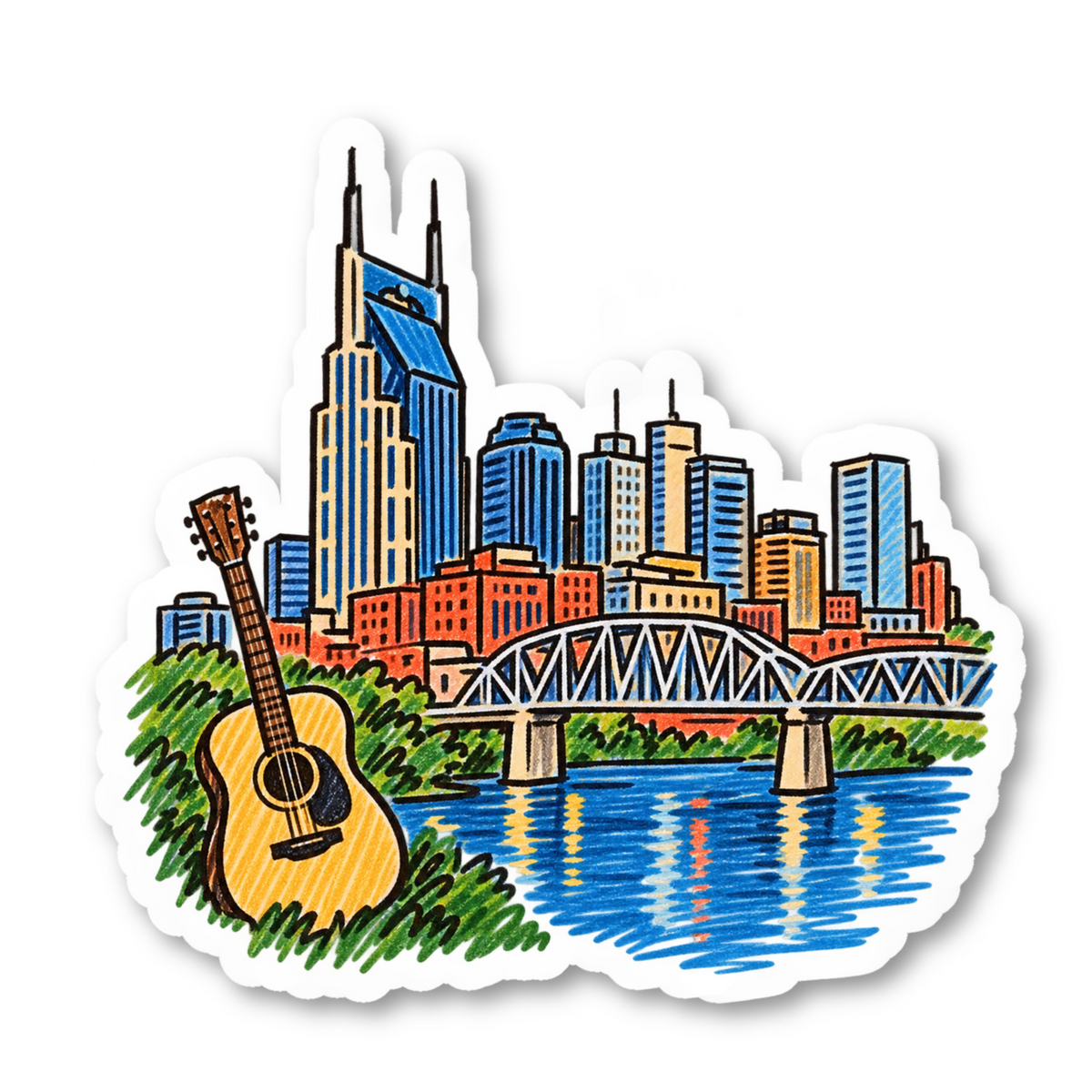 Nashville Vinyl Sticker