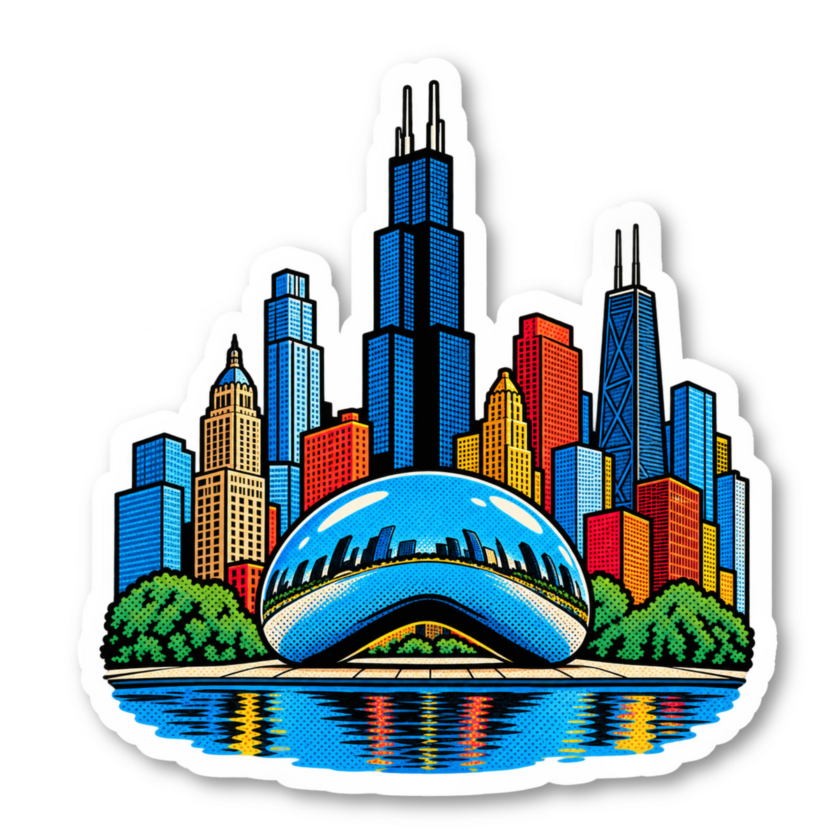Chicago Sticker Vinyl Sticker