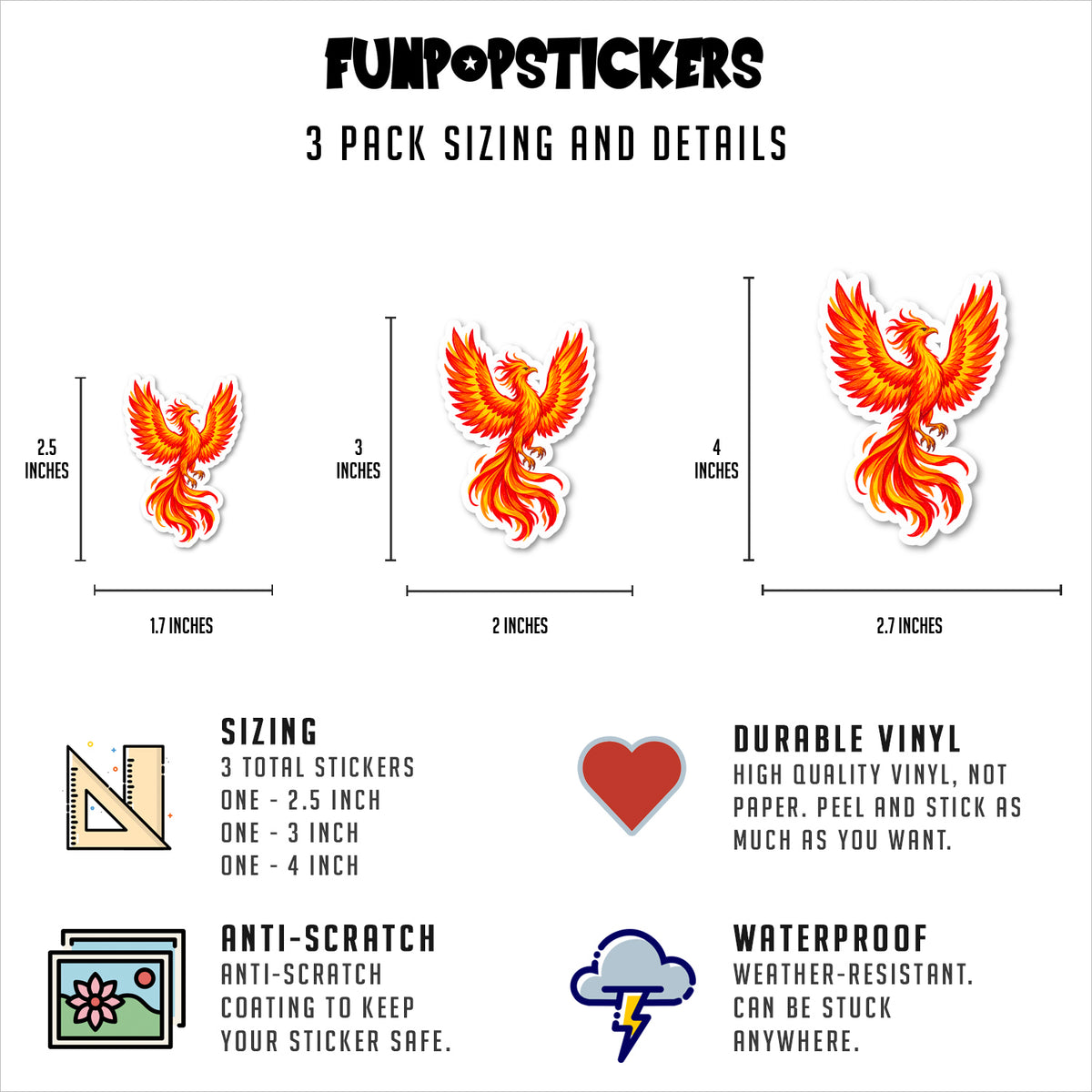 Phoenix Vinyl Stickers