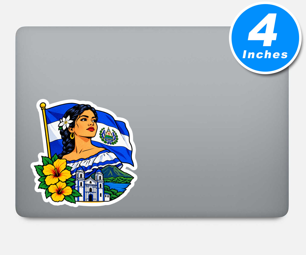 Salvadoran Pride Stickers Vinyl Stickers