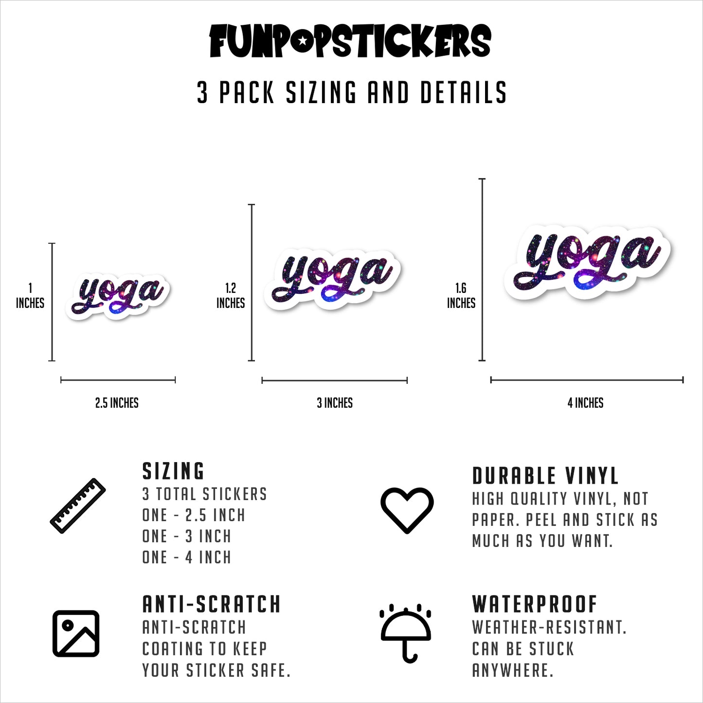 Yoga Vinyl Stickers