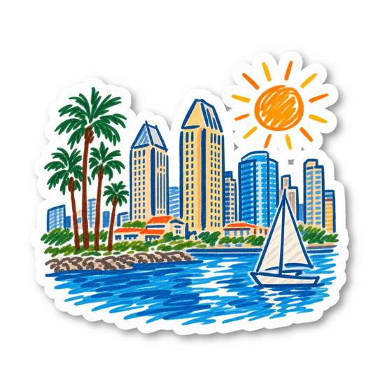 San Diego Vinyl Sticker