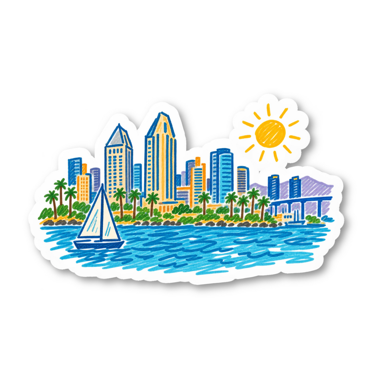 San Diego Vinyl Sticker