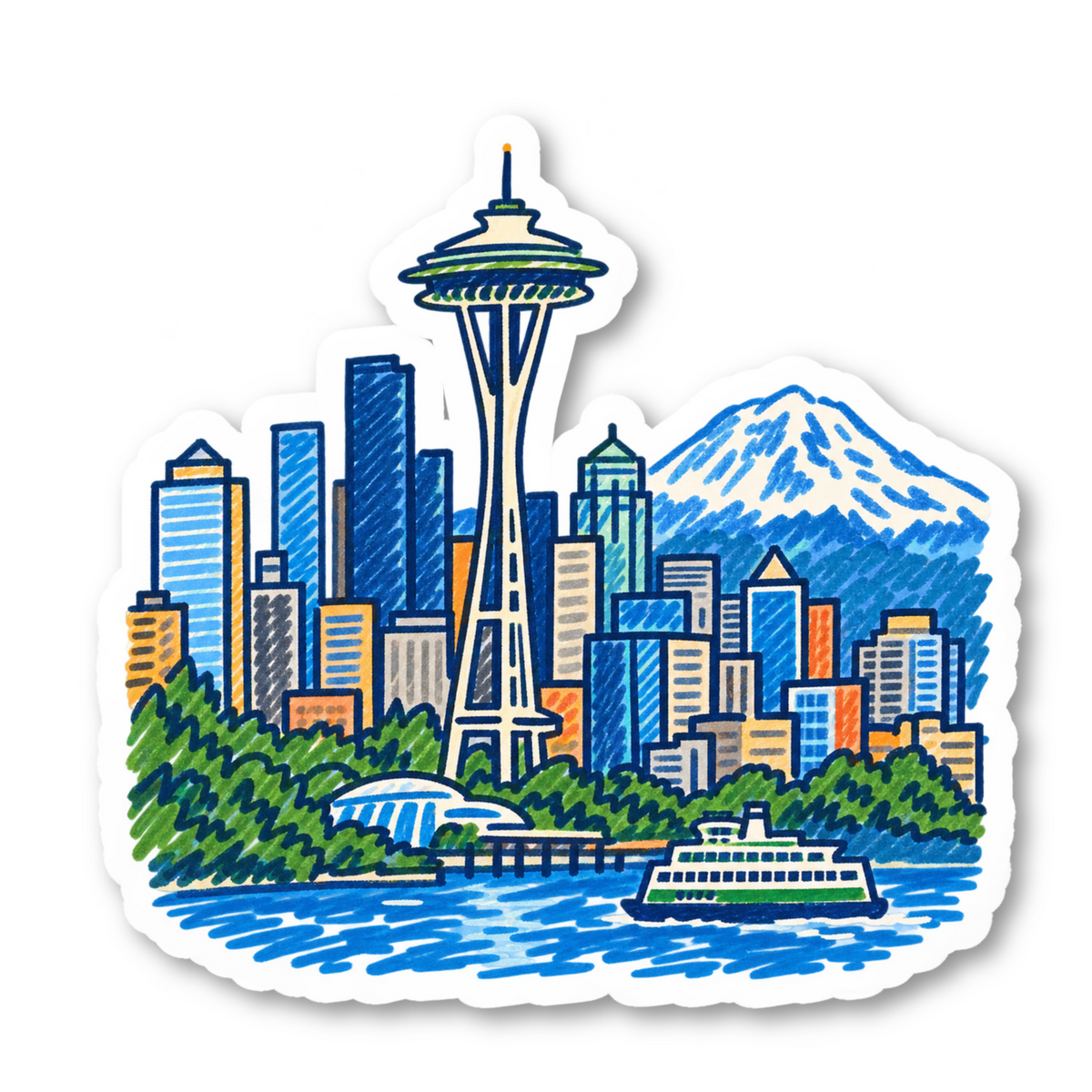 Seattle Vinyl Sticker