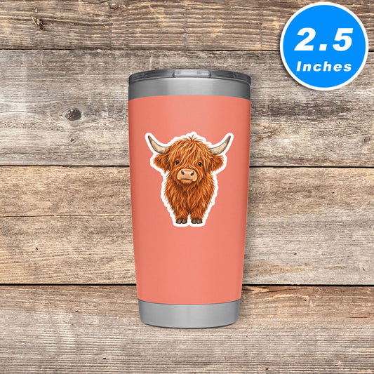 Highland Cow Stickers Vinyl Stickers