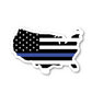 American Flag Thin Blue Line Vinyl Sticker