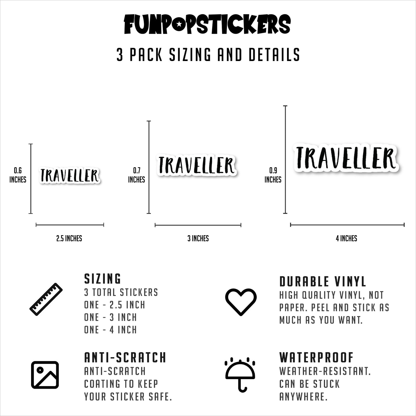 Traveller Vinyl Stickers