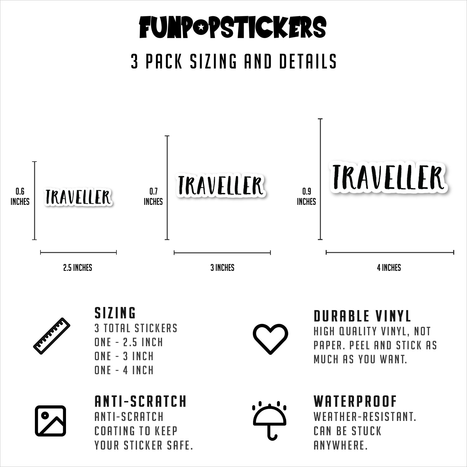 Traveller Vinyl Stickers