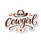 Cowgirl Vinyl Sticker
