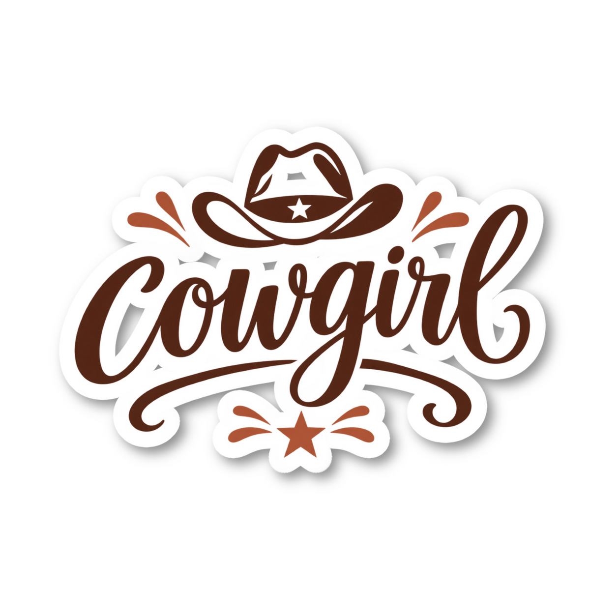 Cowgirl Vinyl Sticker