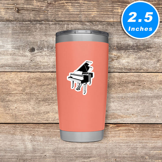 Music Lovers Grand Piano Vinyl Stickers