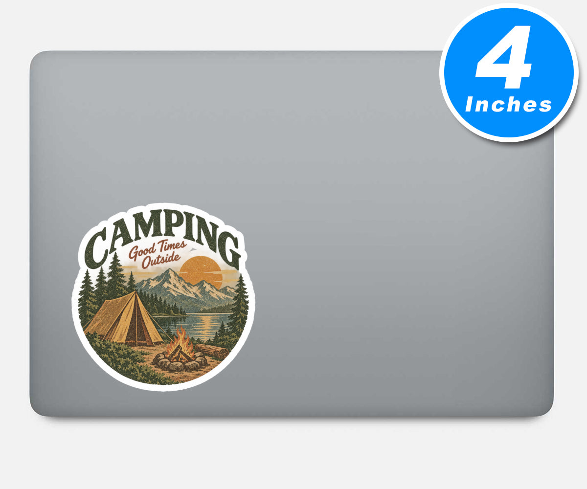 Camping Stickers Vinyl Stickers
