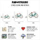 Hand-painted Vintage Bicycle Sticker Vinyl Stickers
