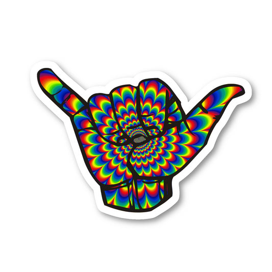 Psychedelic Groovy Vinyl Sticker