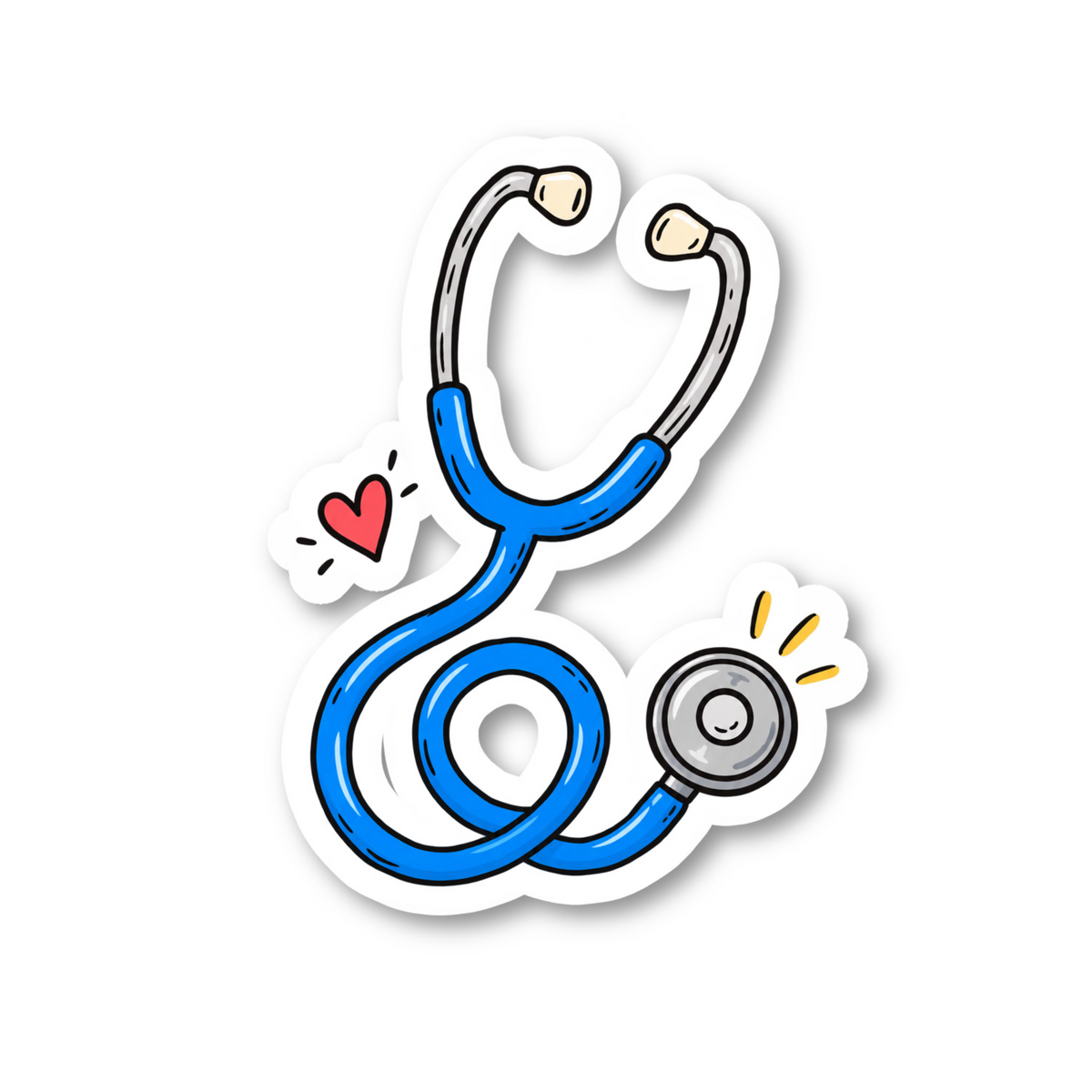 Stethoscope Vinyl Sticker