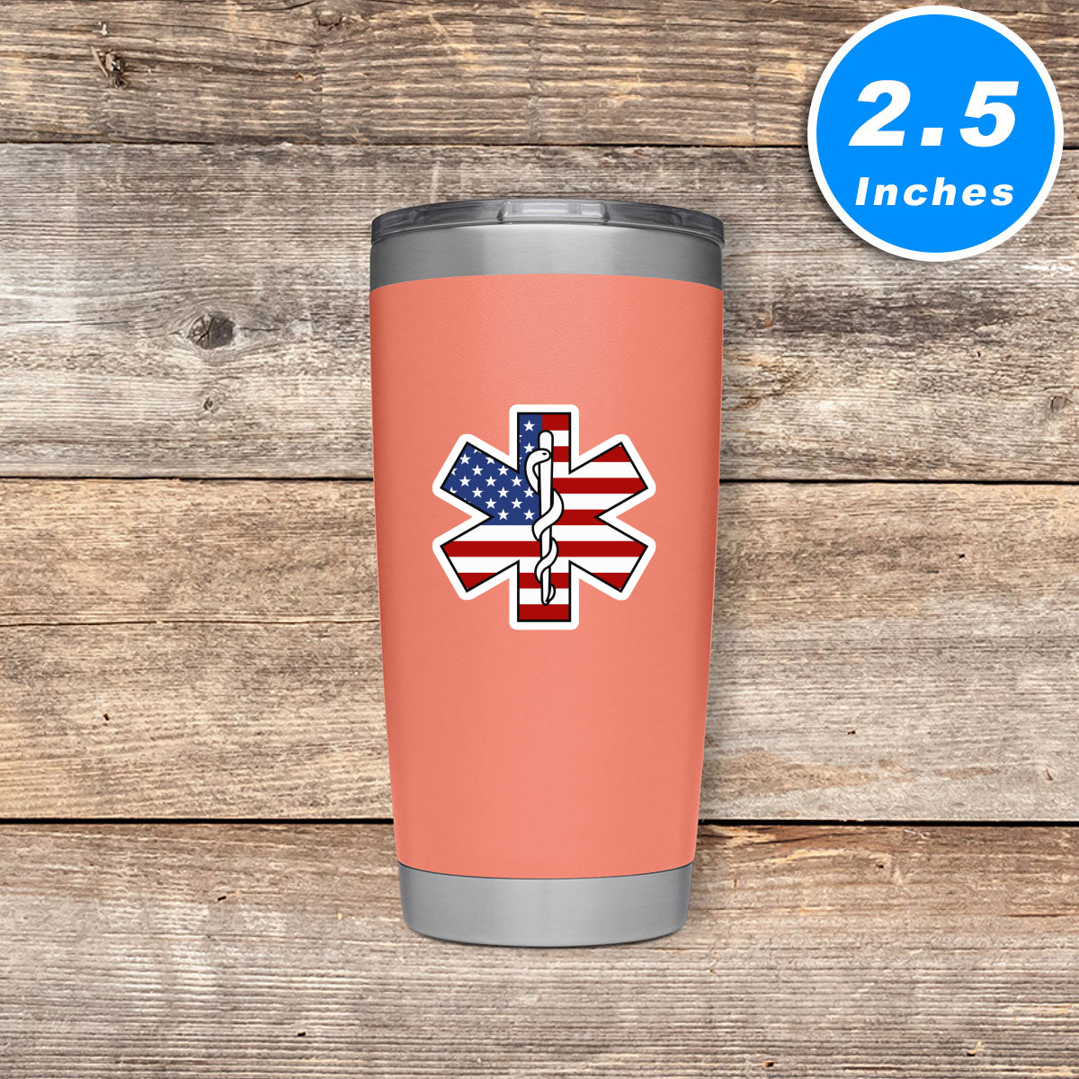 Star Of Life Paramedics USA EMS EMT Vinyl Stickers
