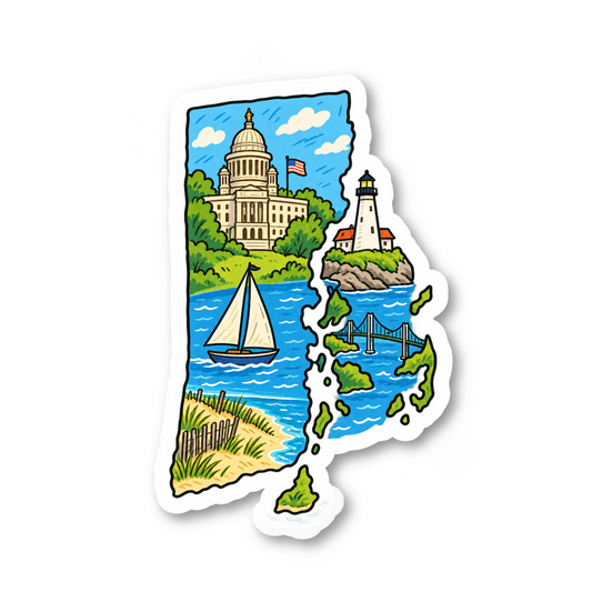 Rhode Island Vinyl Sticker