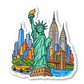 New York Vinyl Sticker