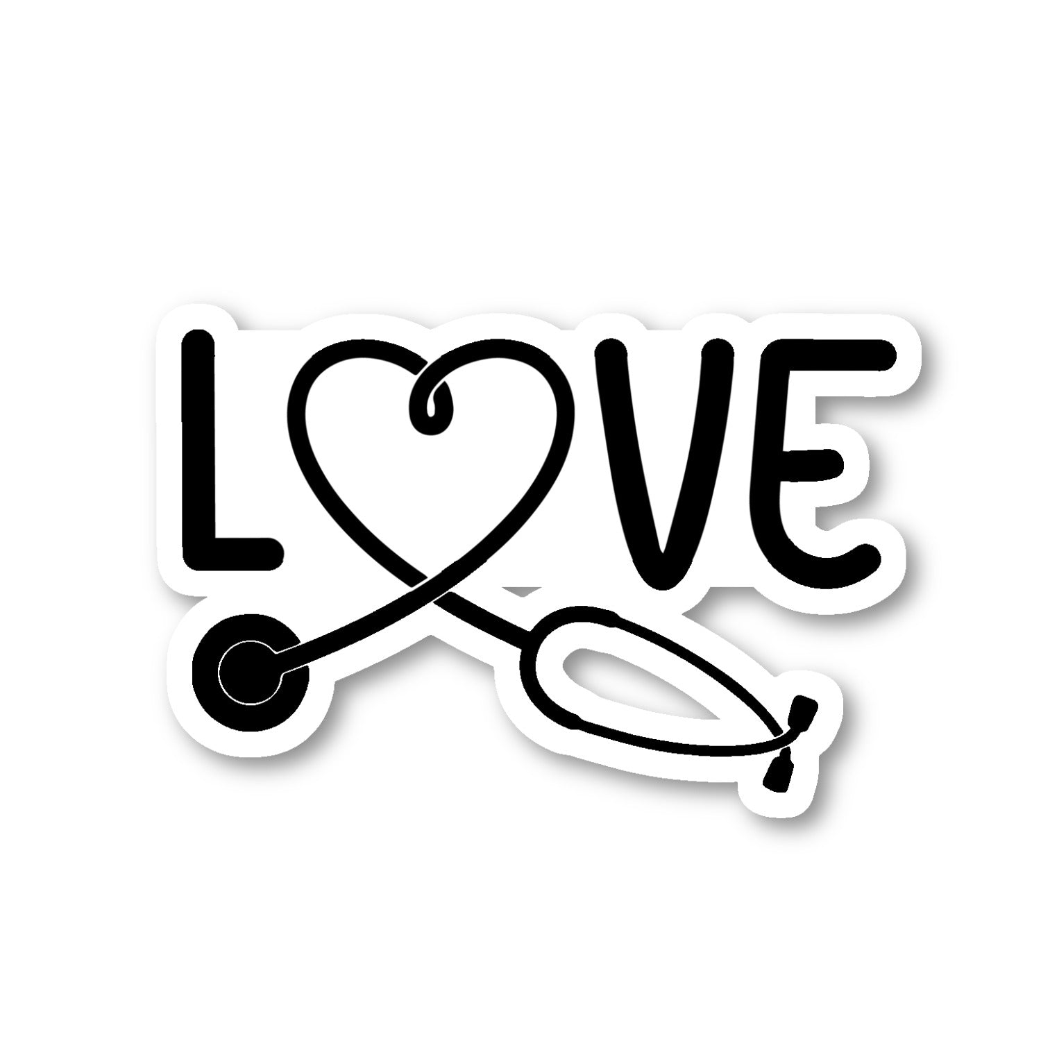 Nurse Love Vinyl Sticker
