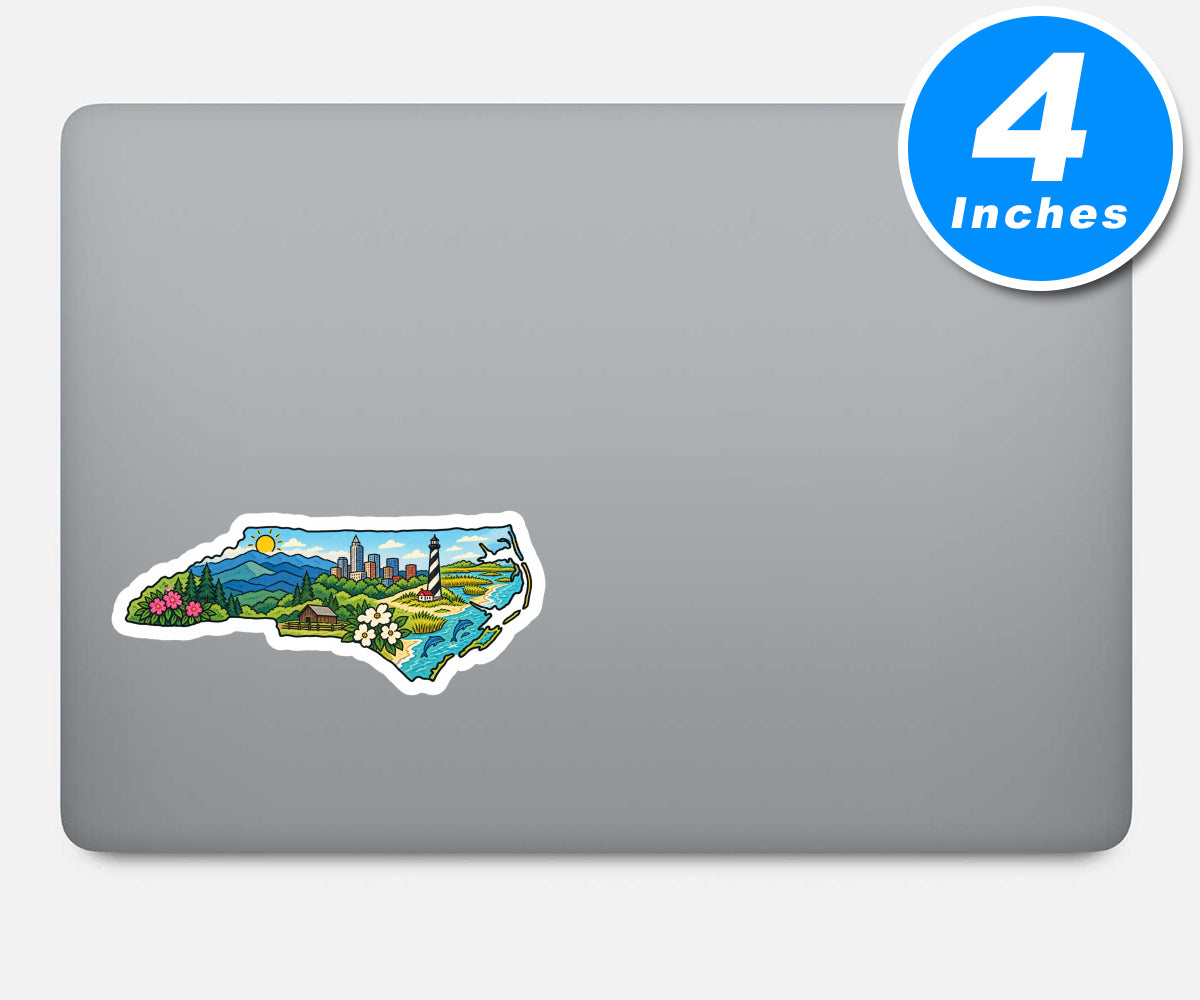 North Carolina Vinyl Stickers