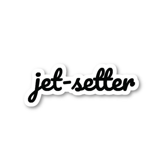 Jet Setter Vinyl Sticker
