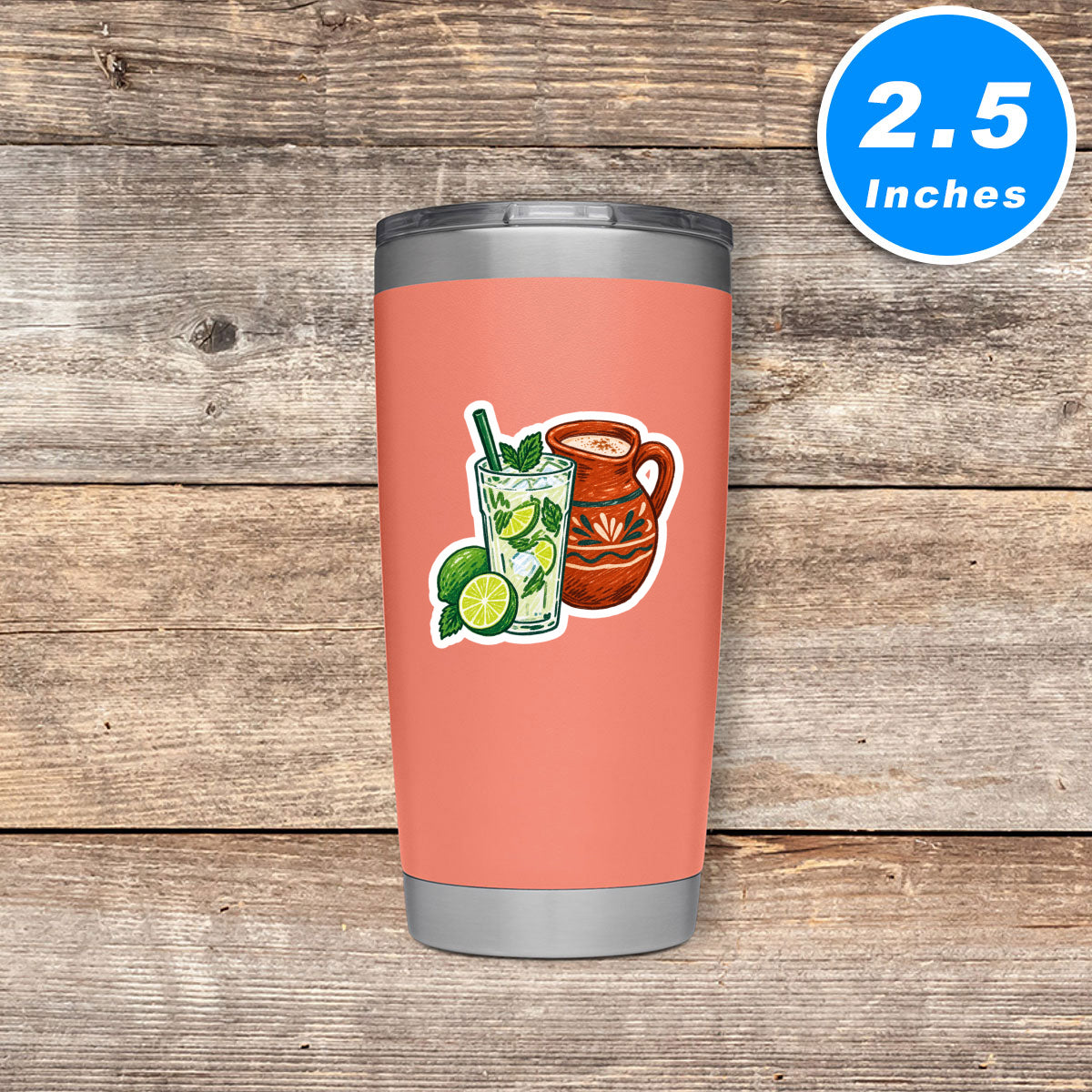 Latin Beverages Vinyl Stickers