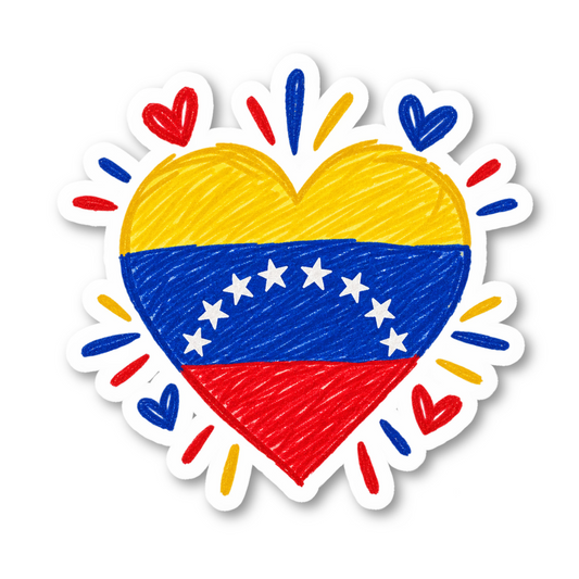 Venezuelan Pride Stickers Vinyl Sticker