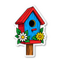 Hand-drawn Birdhouse Garden Sticker Vinyl Sticker