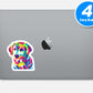 Colorful Dog Vinyl Stickers