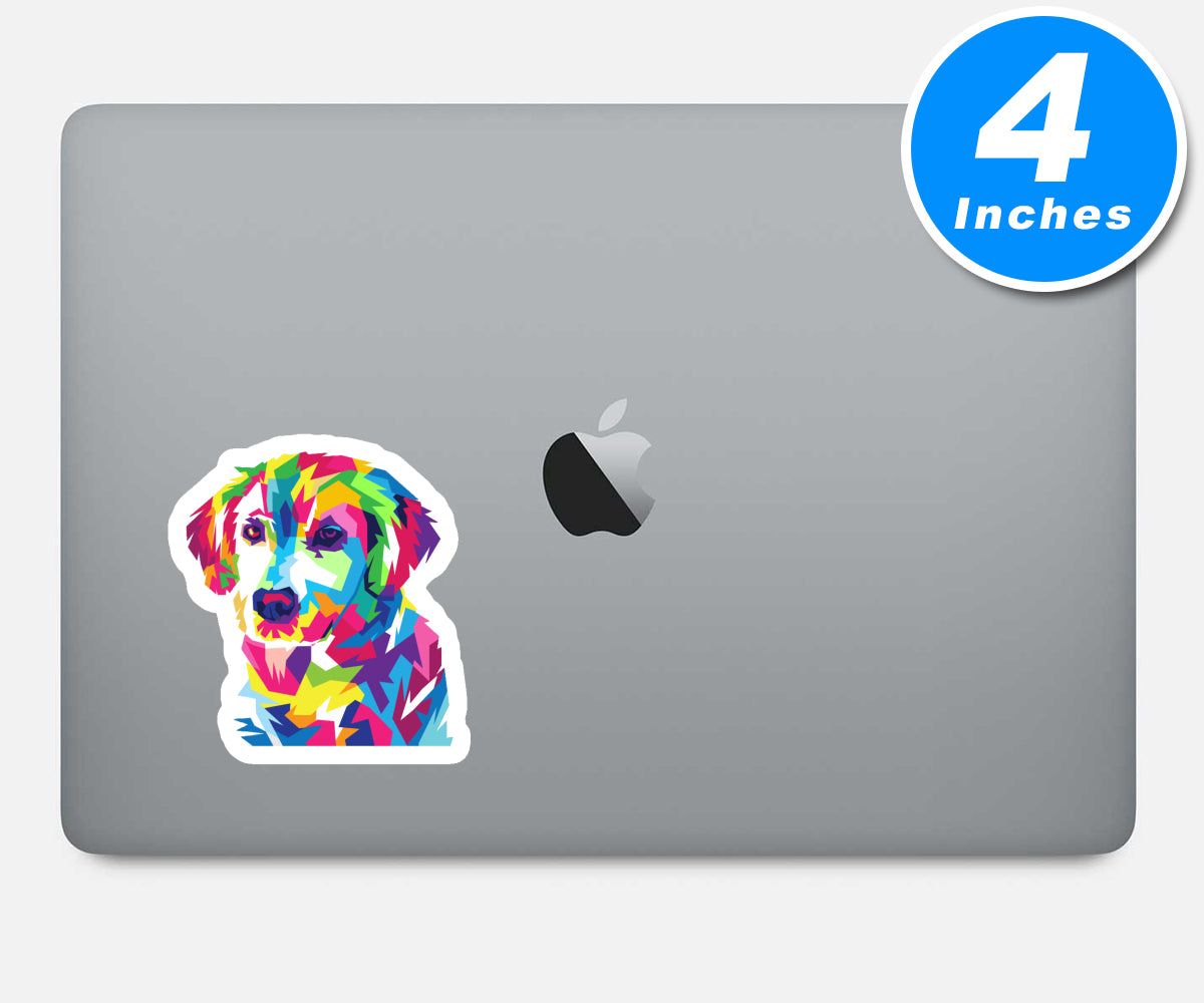 Colorful Dog Vinyl Stickers