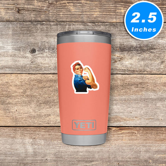 Rosie The Riveter Vinyl Stickers