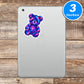 Tie Dye Bear Stickers Vinyl Stickers
