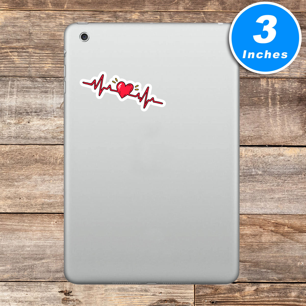Heartbeat Line Vinyl Stickers