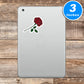 Red Rose Vinyl Stickers