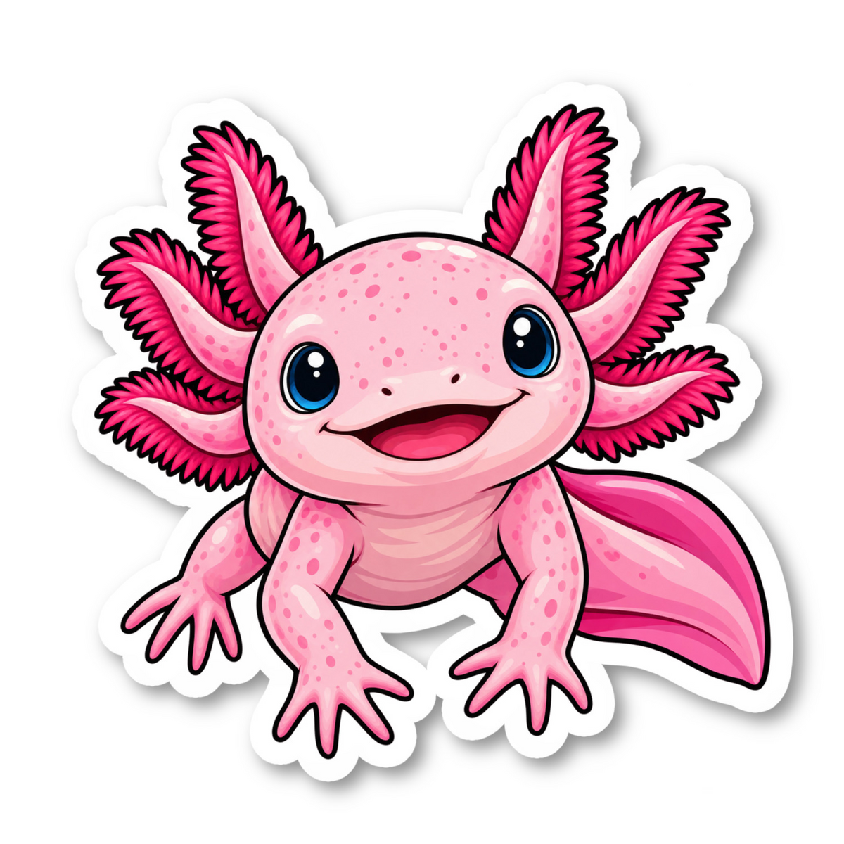 Axolotl Stickers Vinyl Sticker