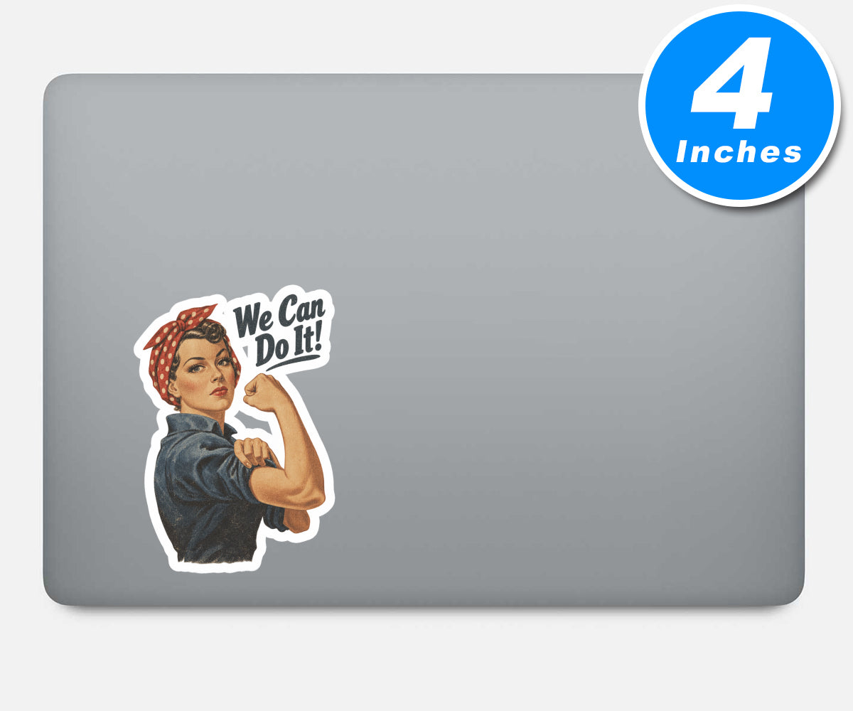 Rosie The Riveter Vinyl Stickers