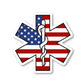 Star Of Life Paramedics USA EMS EMT Vinyl Sticker