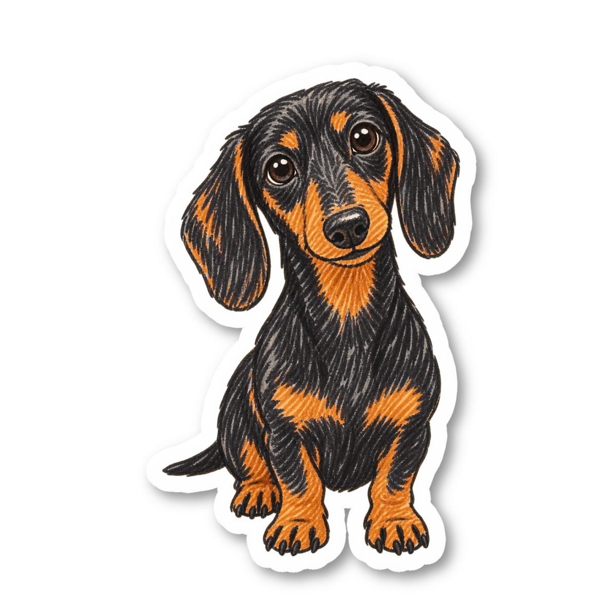 Dachshund Stickers Vinyl Sticker