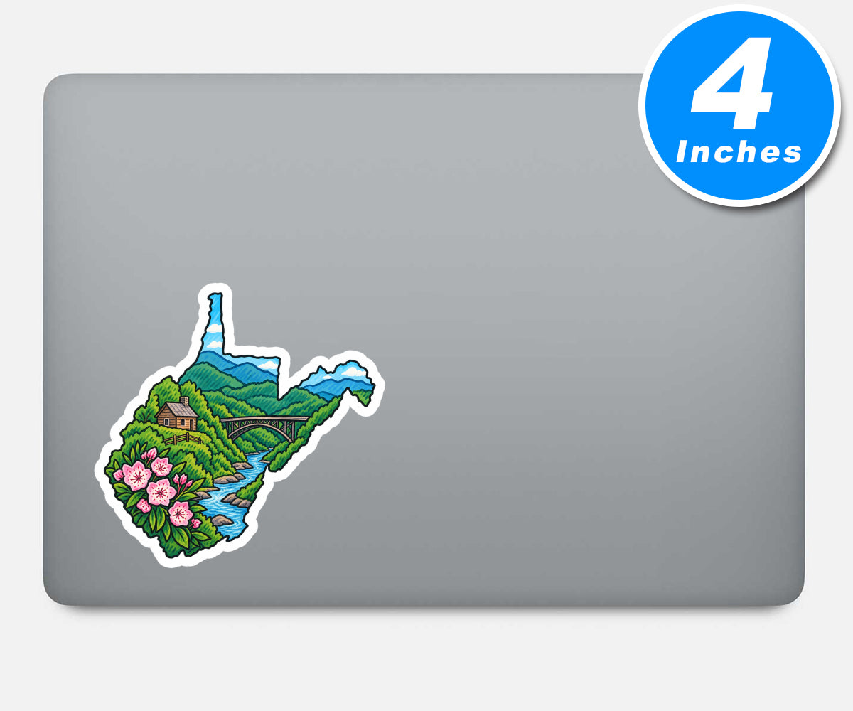 West Virginia Vinyl Stickers