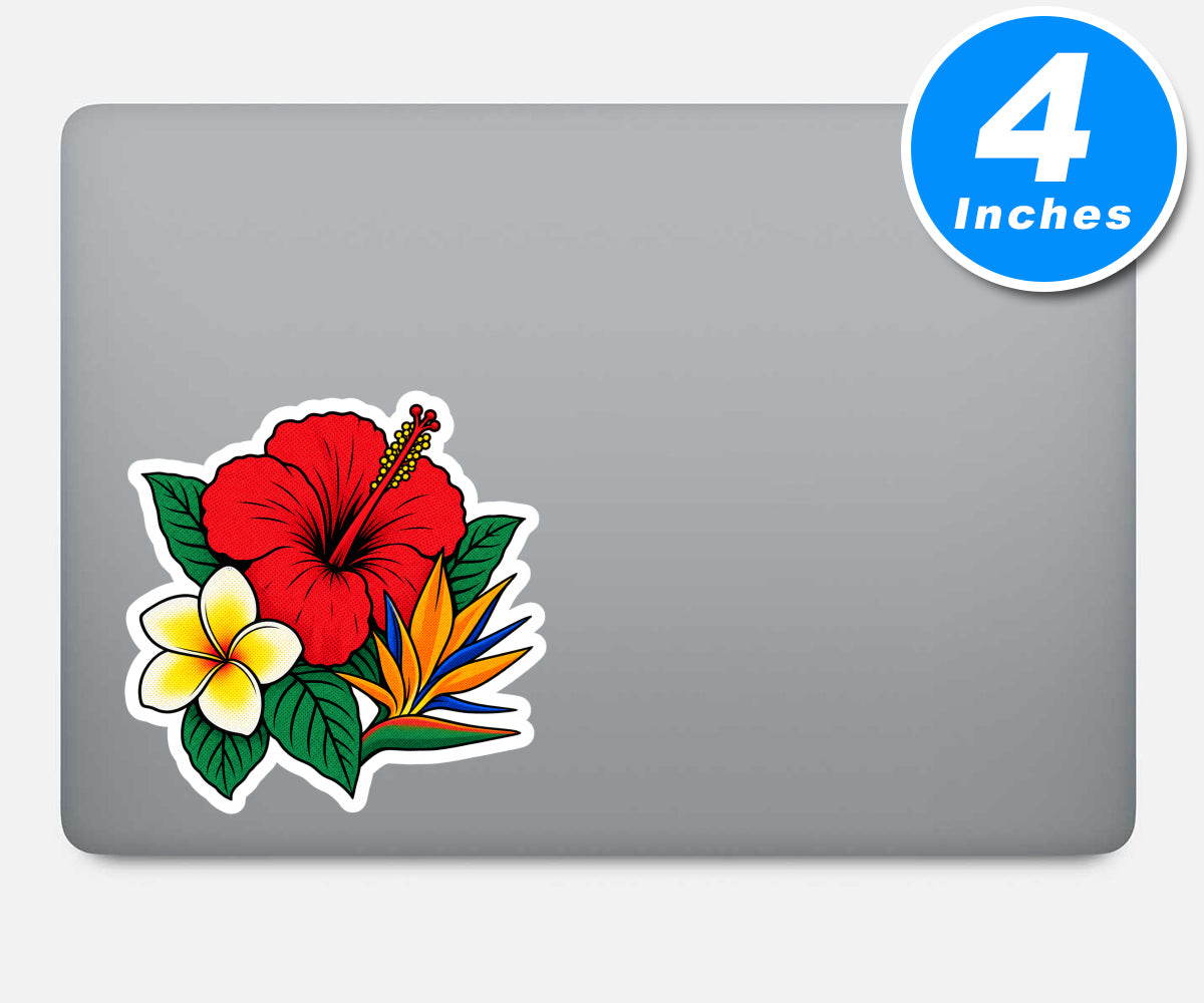 Latin Flowers Vinyl Stickers