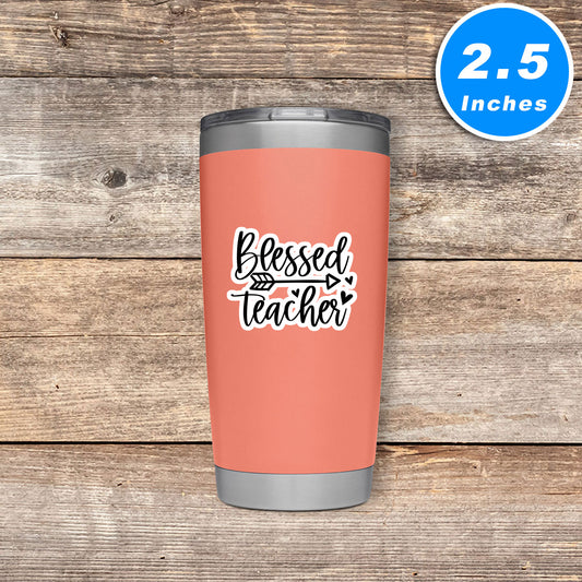 Blessed Teacher Vinyl Stickers
