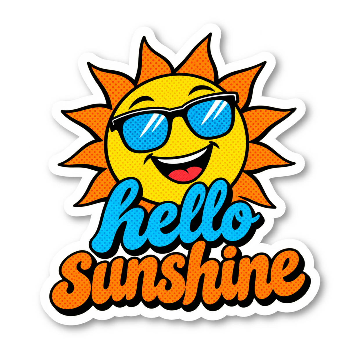 Hello Sunshine Vinyl Sticker Vinyl Sticker